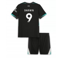 Liverpool Darwin Nunez #9 Koszulka Wyjazdowa dzieci 2024-25 Krótki Rękaw (+ krótkie spodenki)